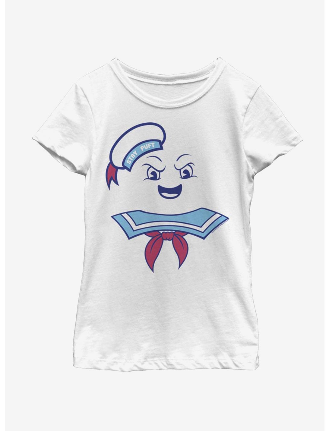 Ghostbusters Puft Face Costume Youth Girls T-Shirt, WHITE, hi-res