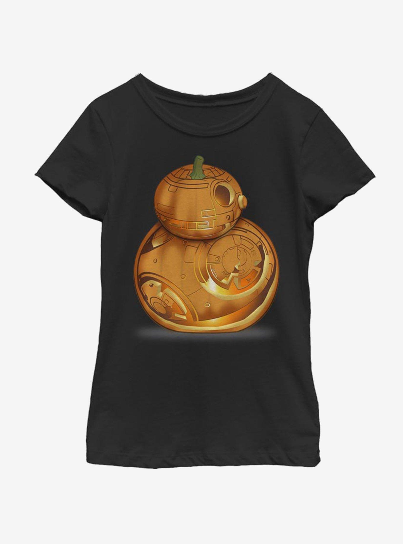 Star Wars The Force Awakens BB Pumpkin Youth Girls T-Shirt, , hi-res