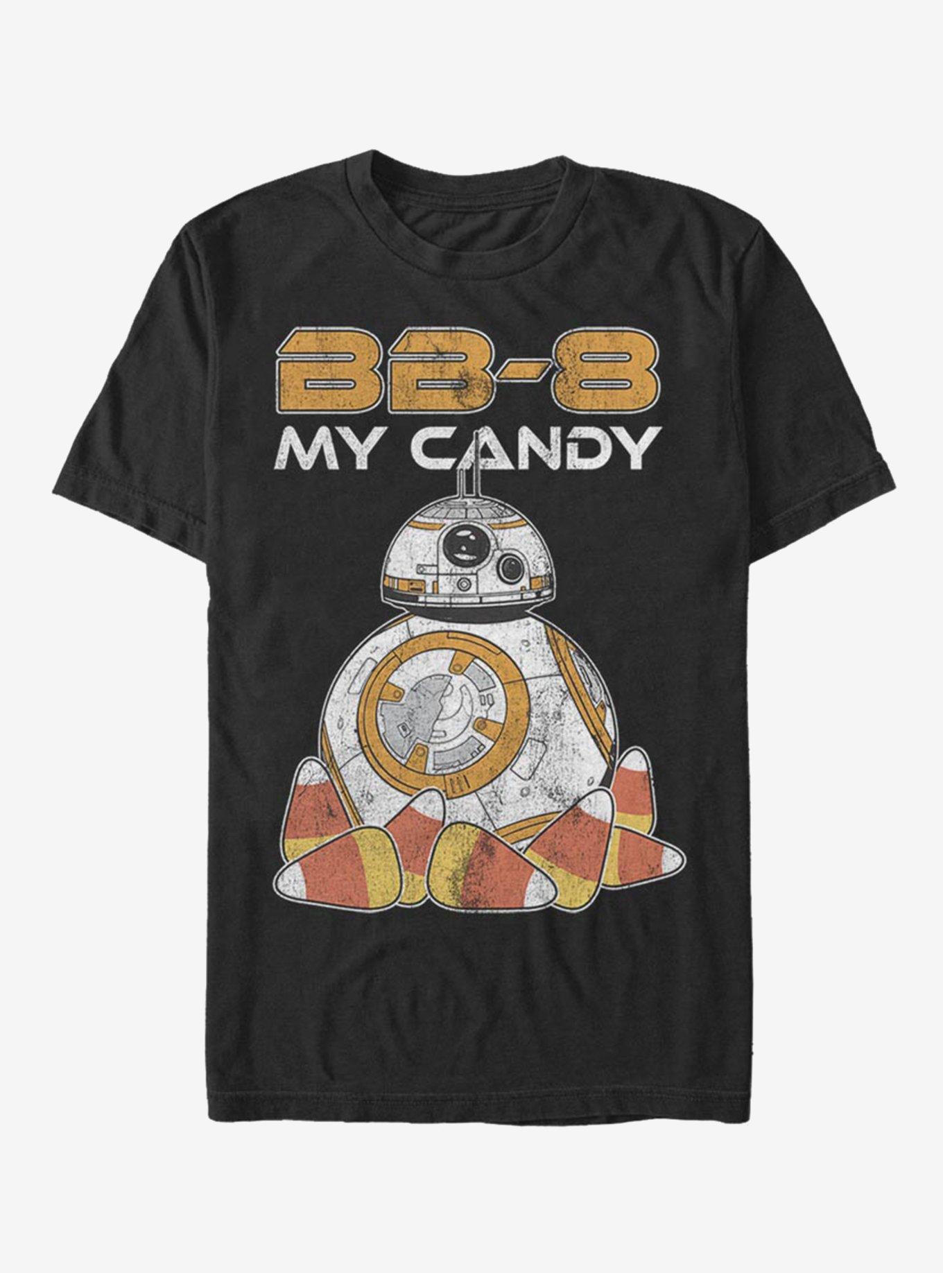 Star Wars The Force Awakens BB8 Candy T-Shirt, BLACK, hi-res