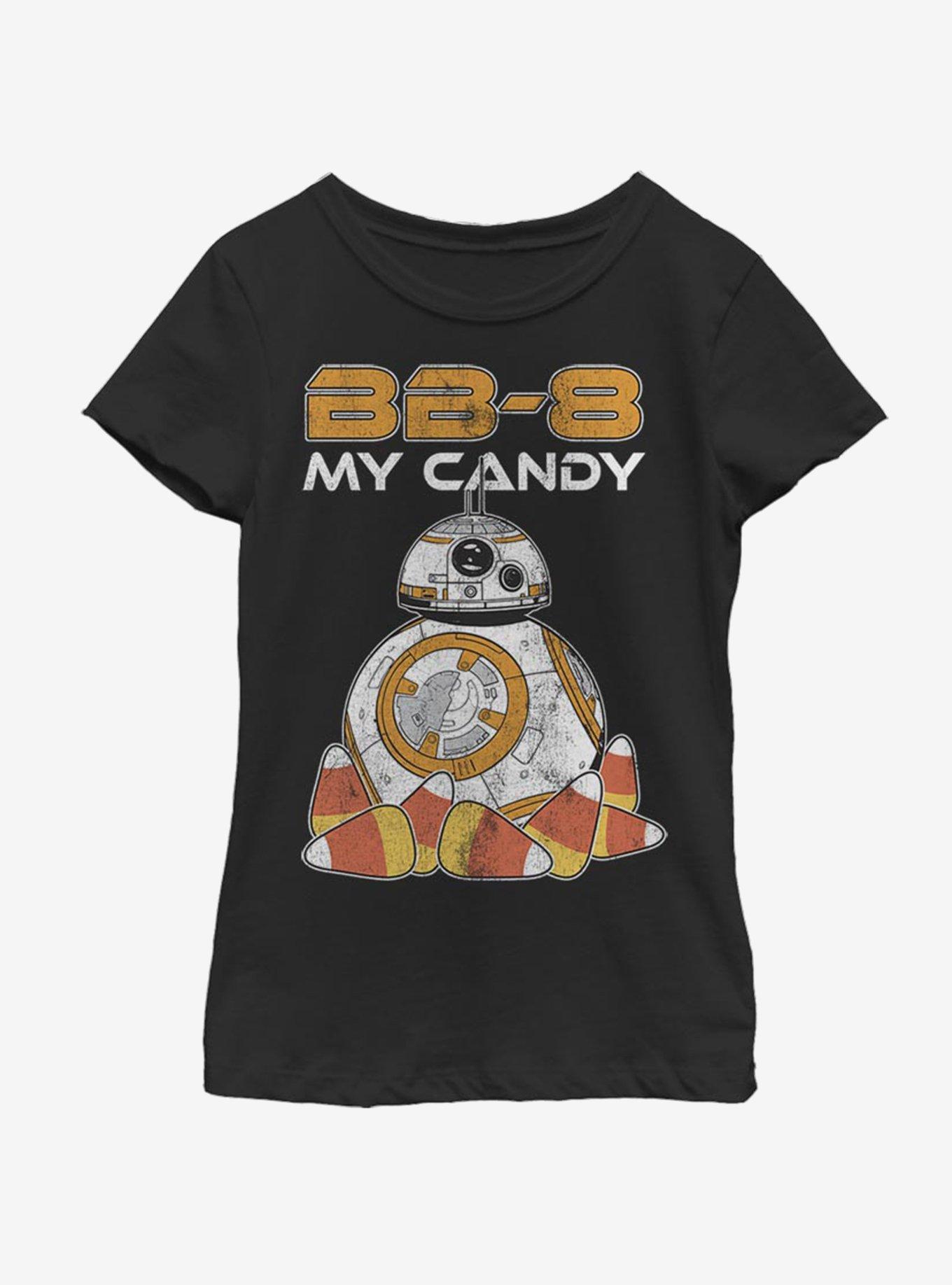Star Wars The Force Awakens BB8 Candy Youth Girls T-Shirt, , hi-res