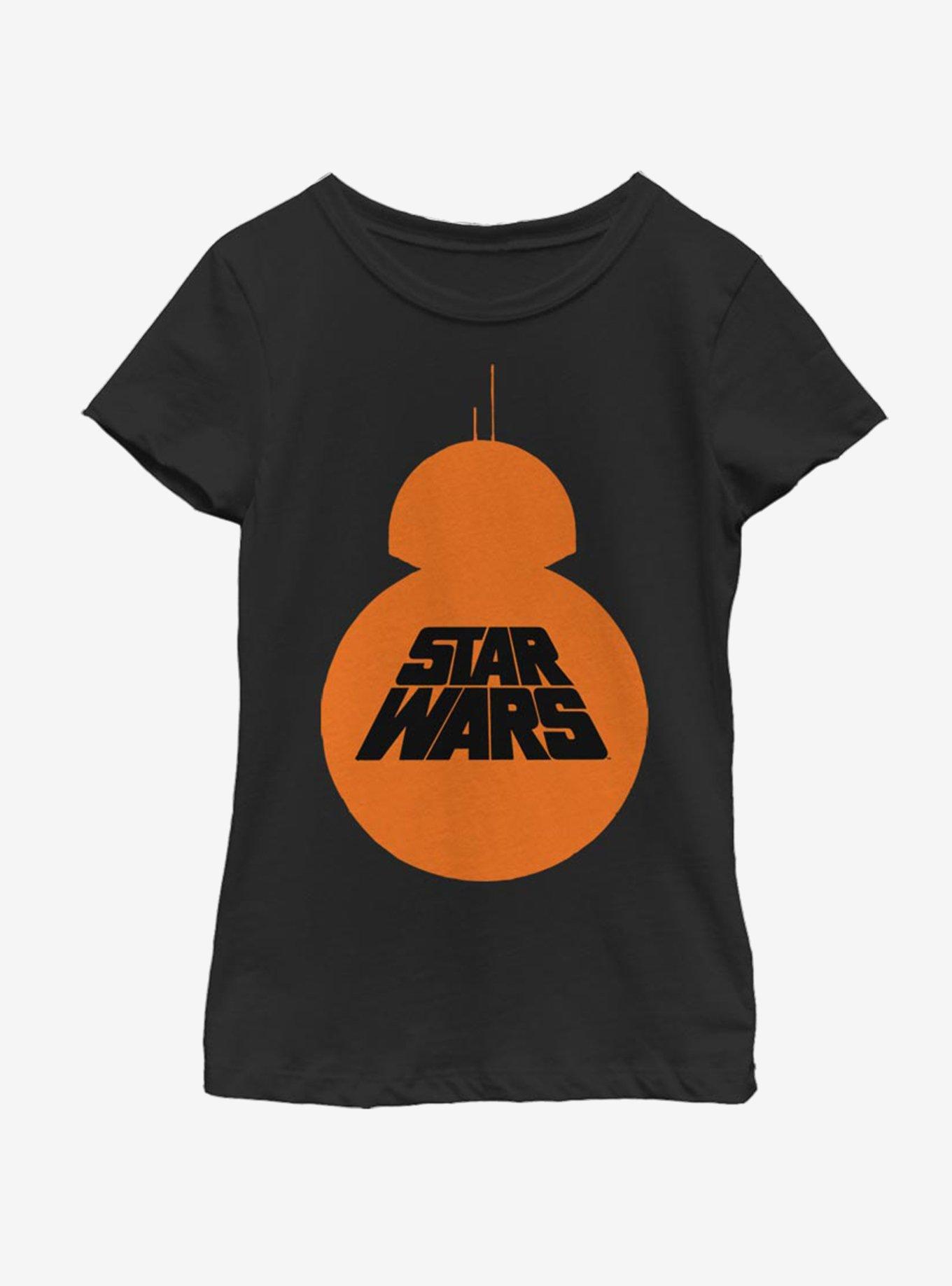 Star Wars The Force Awakens BB8 Pumpkin Youth Girls T-Shirt, , hi-res