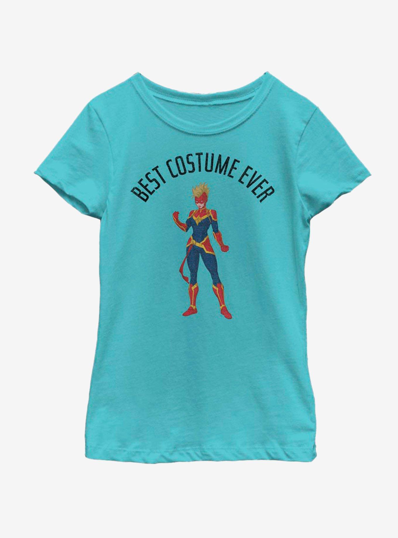 Marvel Captain Marvel Best Costume Ever Youth Girls T-Shirt, , hi-res