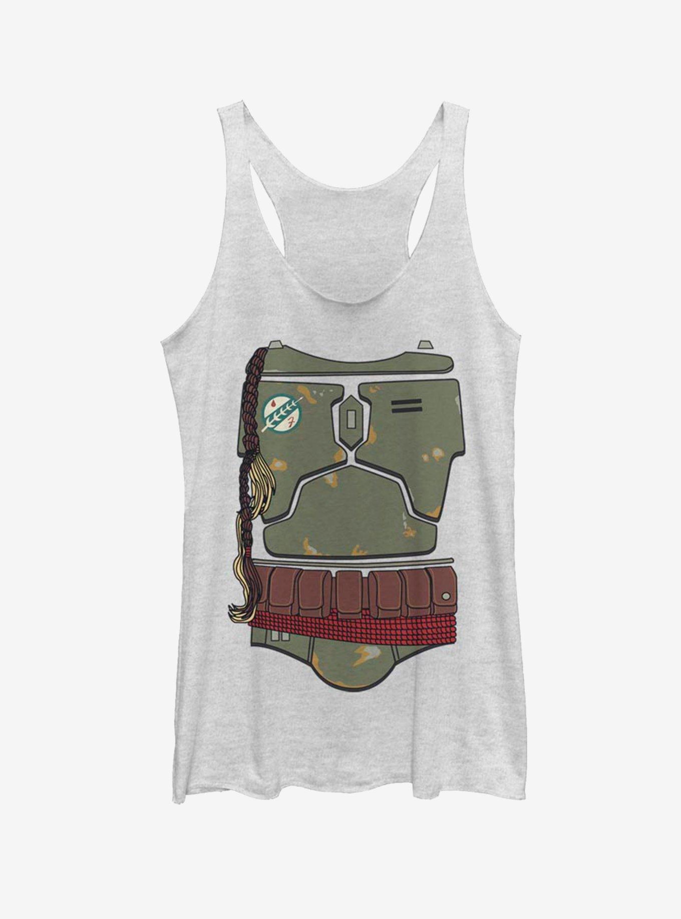 Star Wars Boba Fett Costume Comp Womens Tank Top, WHITE HTR, hi-res