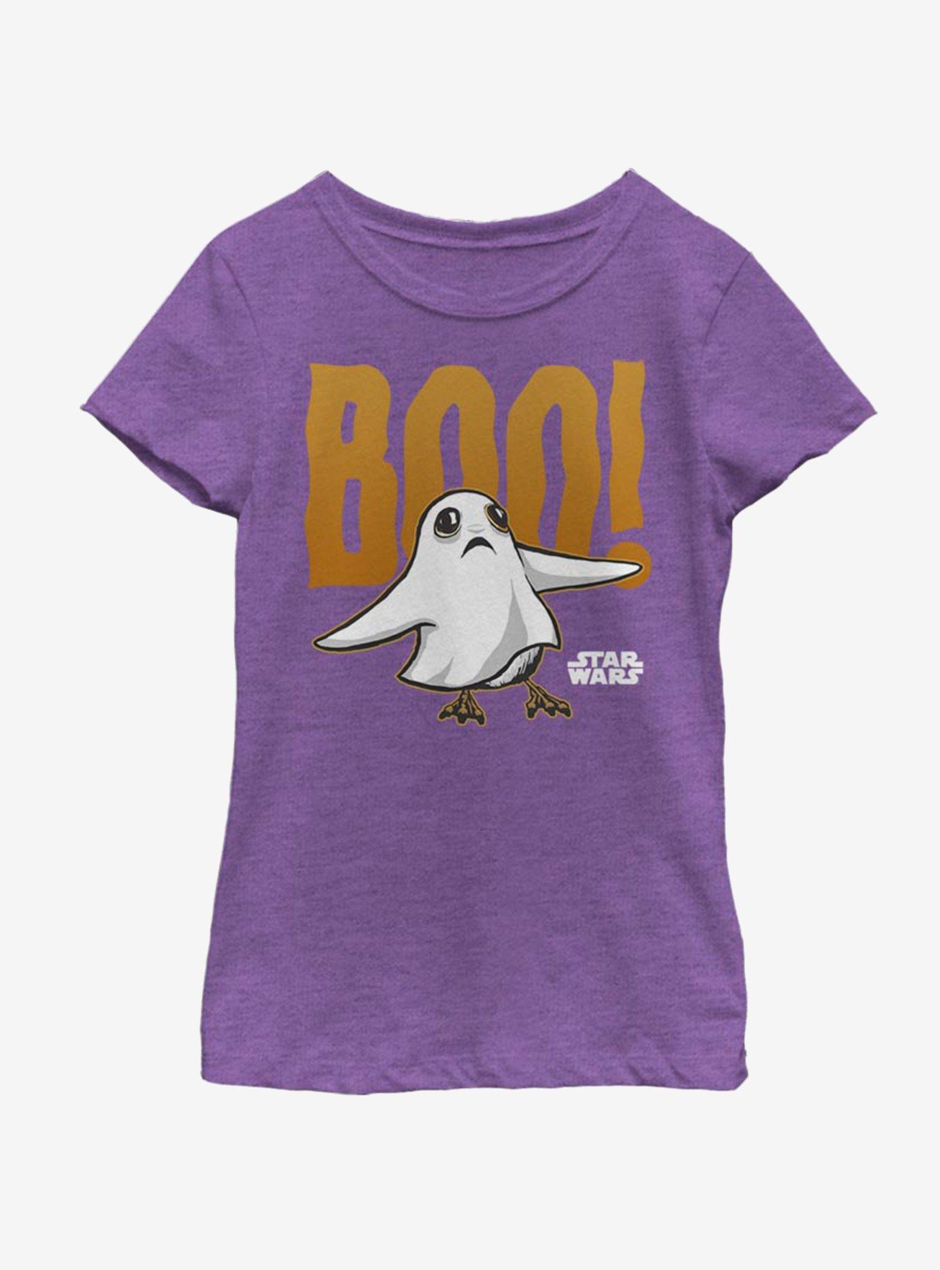 Star Wars The Last Jedi Ghost Porg Youth Girls T-Shirt, PURPLE BERRY, hi-res