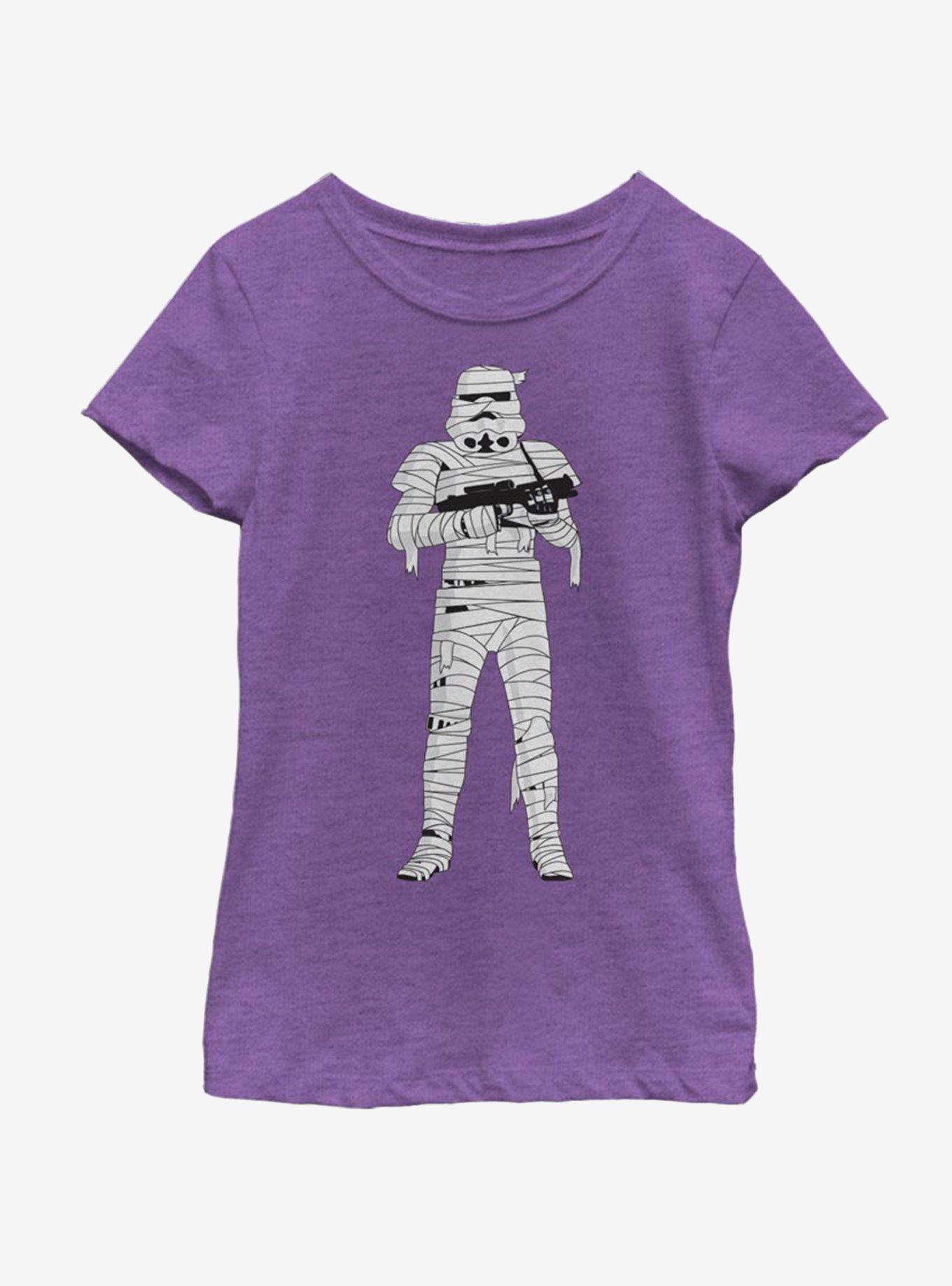 Star Wars Mummy Trooper Youth Girls T-Shirt, PURPLE BERRY, hi-res