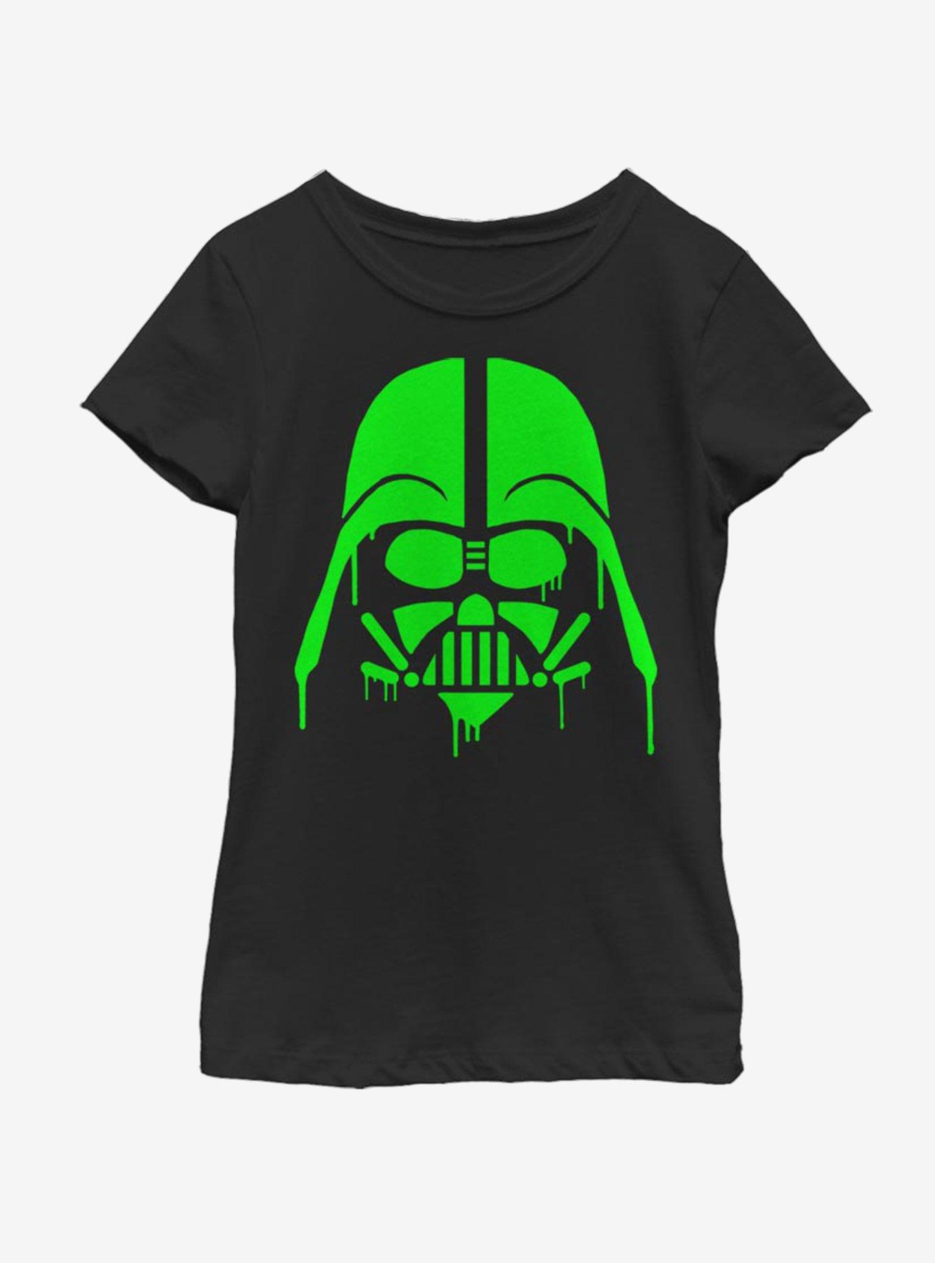 Star Wars Pumpkin Oozing Vader Youth Girls T-Shirt, BLACK, hi-res