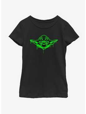 Star Wars Pumpkin Oozing Yoda Youth Girls T-Shirt, , hi-res