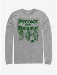 Star Wars Protect Our Forests Long-Sleeve T-Shirt, ATH HTR, hi-res