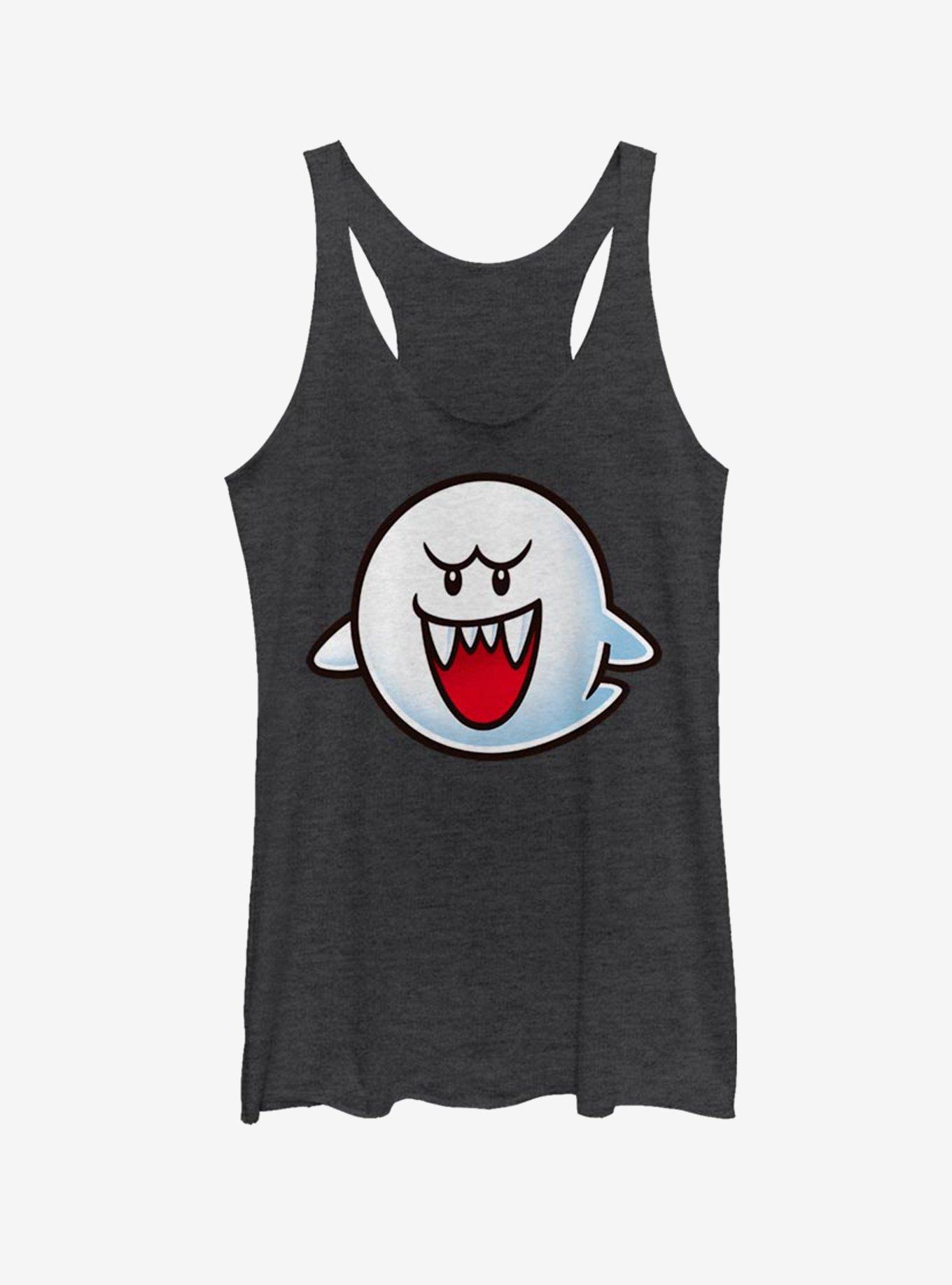 Nintendo Super Mario Boo Face Womens Tank Top, , hi-res