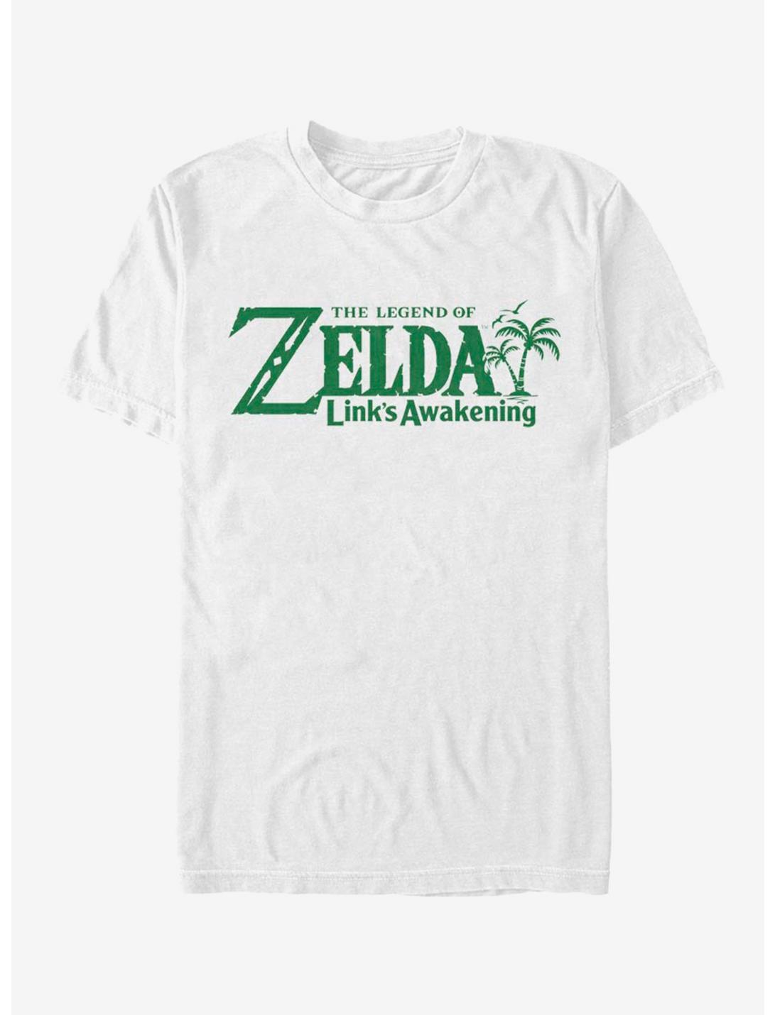 Nintendo Zelda Link's Awakening Logo T-Shirt, WHITE, hi-res
