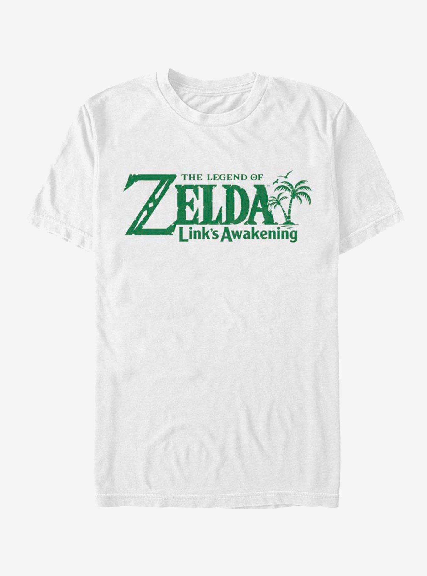 Nintendo Zelda Link's Awakening Logo T-Shirt, WHITE, hi-res