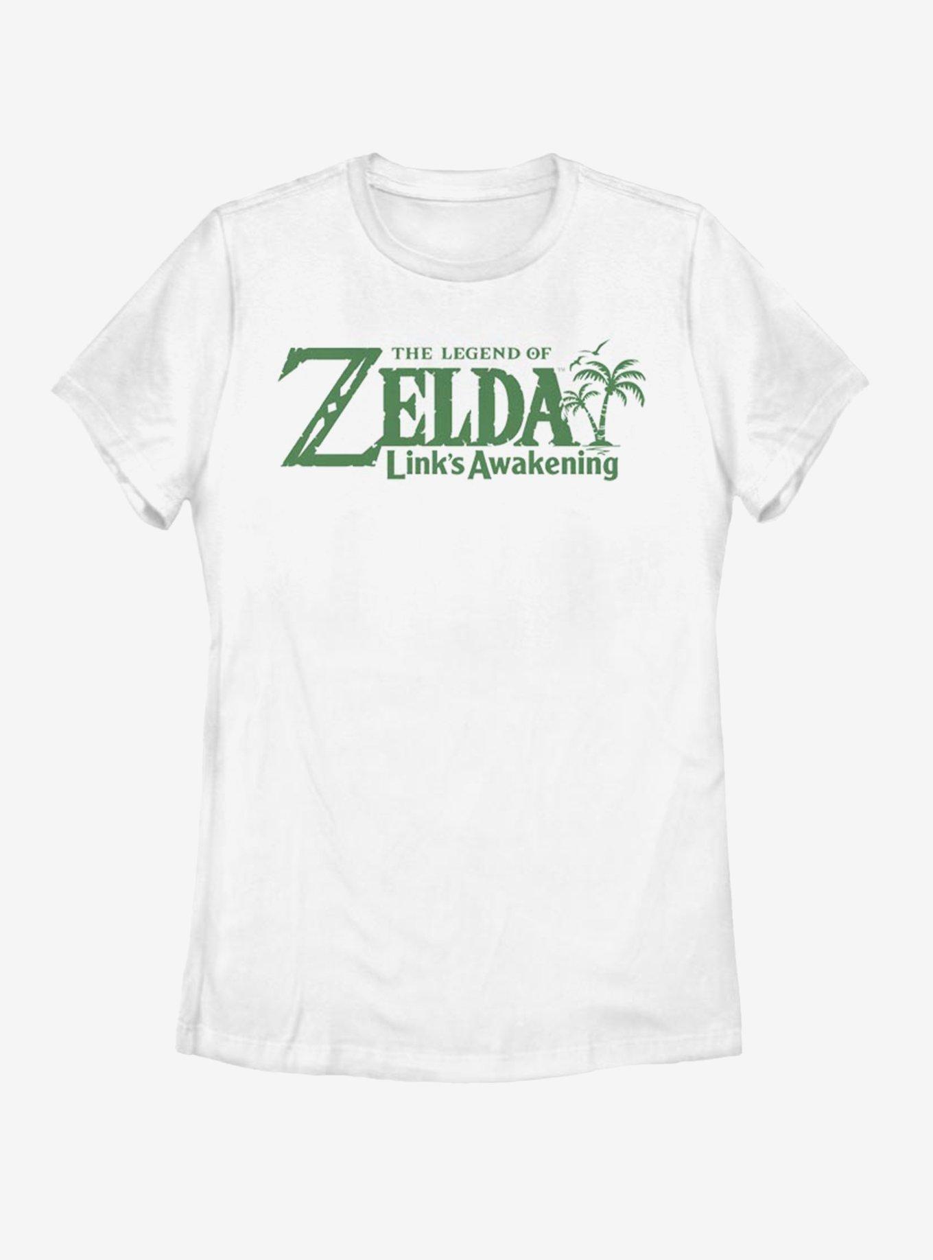 Nintendo Zelda Link's Awakening Logo Womens T-Shirt, WHITE, hi-res