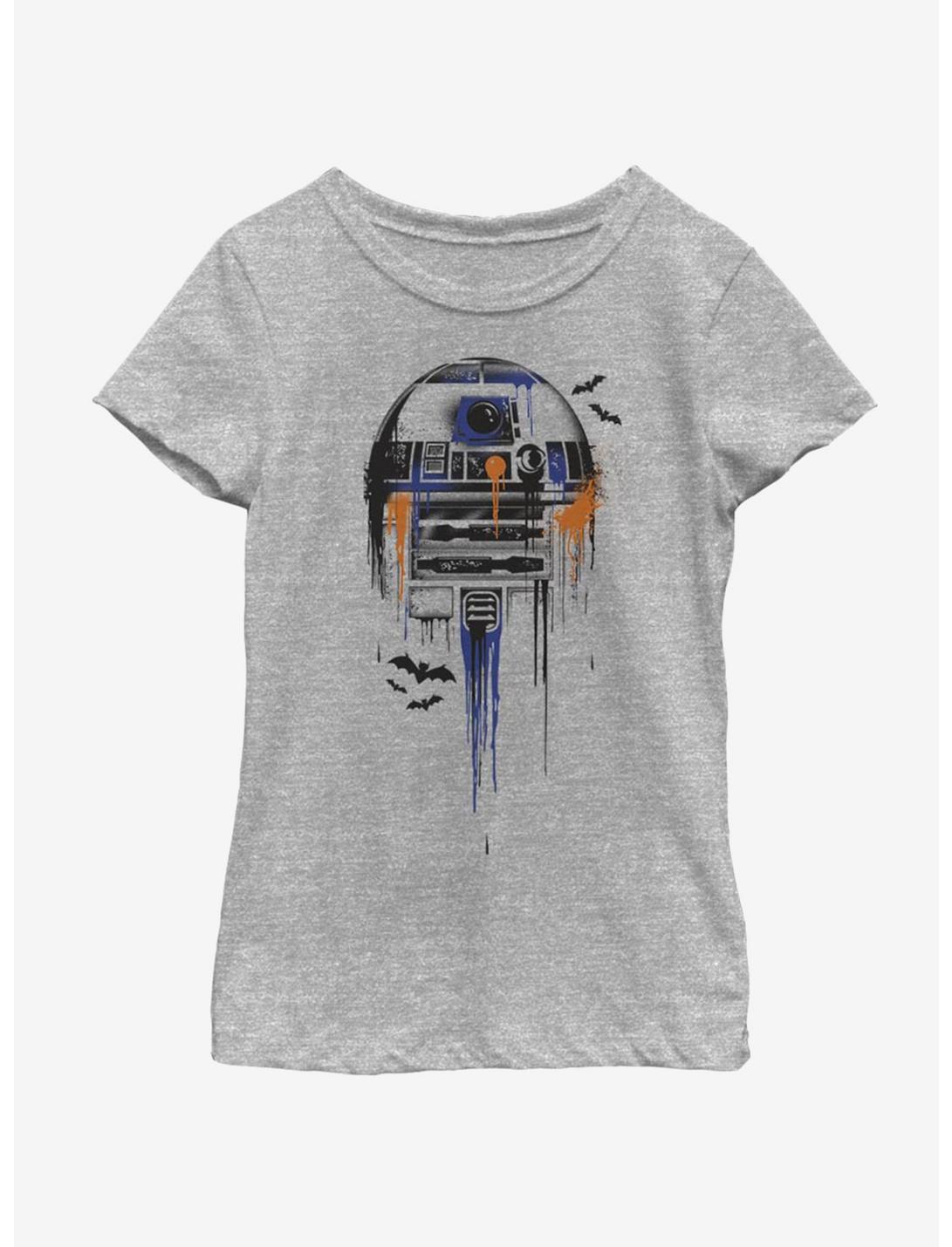 Star Wars Splatter R2 Youth Girls T-Shirt, ATH HTR, hi-res