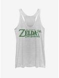 Nintendo Zelda Link's Awakening Logo Womens Tank Top, WHITE HTR, hi-res