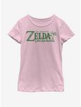 Nintendo ENG Logo Youth Girls T-Shirt, PINK, hi-res