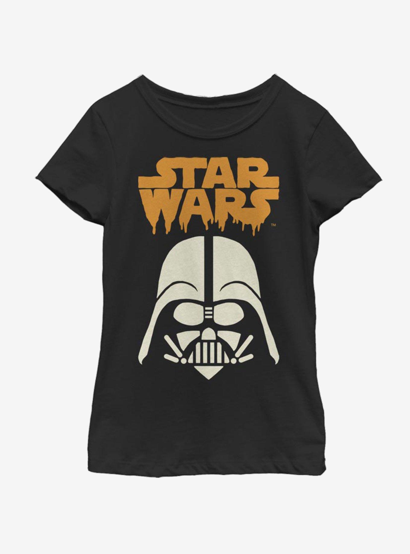 Star Wars Vader Ghoul Youth Girls T-Shirt, BLACK, hi-res