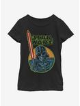 Star Wars Vaders Skull Youth Girls T-Shirt, BLACK, hi-res