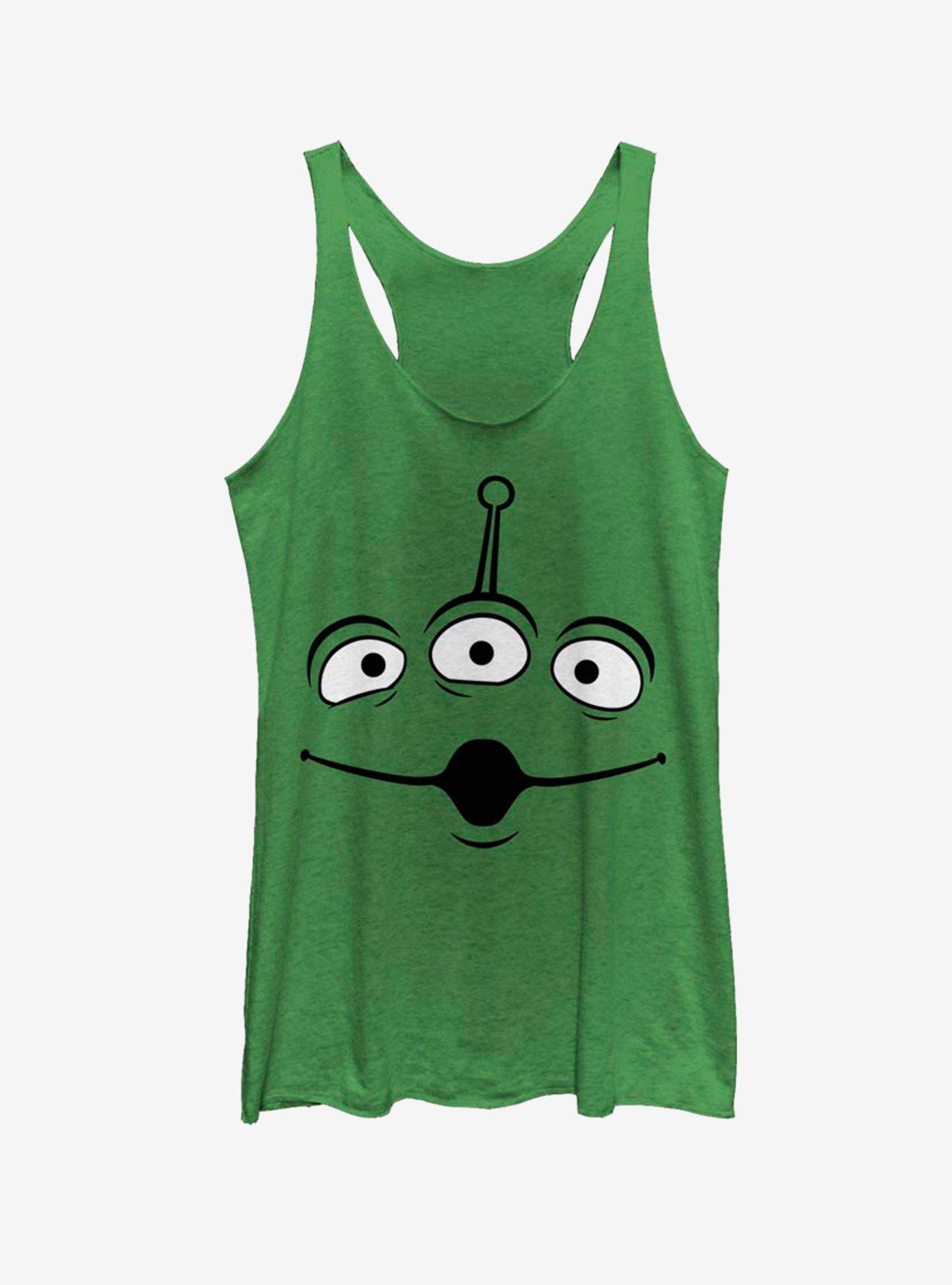 Disney Pixar Toy Story Alien Face Womens Tank Top, ENVY, hi-res