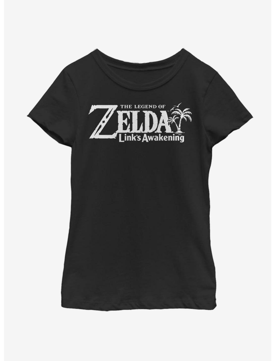 Nintendo ENG Logo Youth Girls T-Shirt, BLACK, hi-res