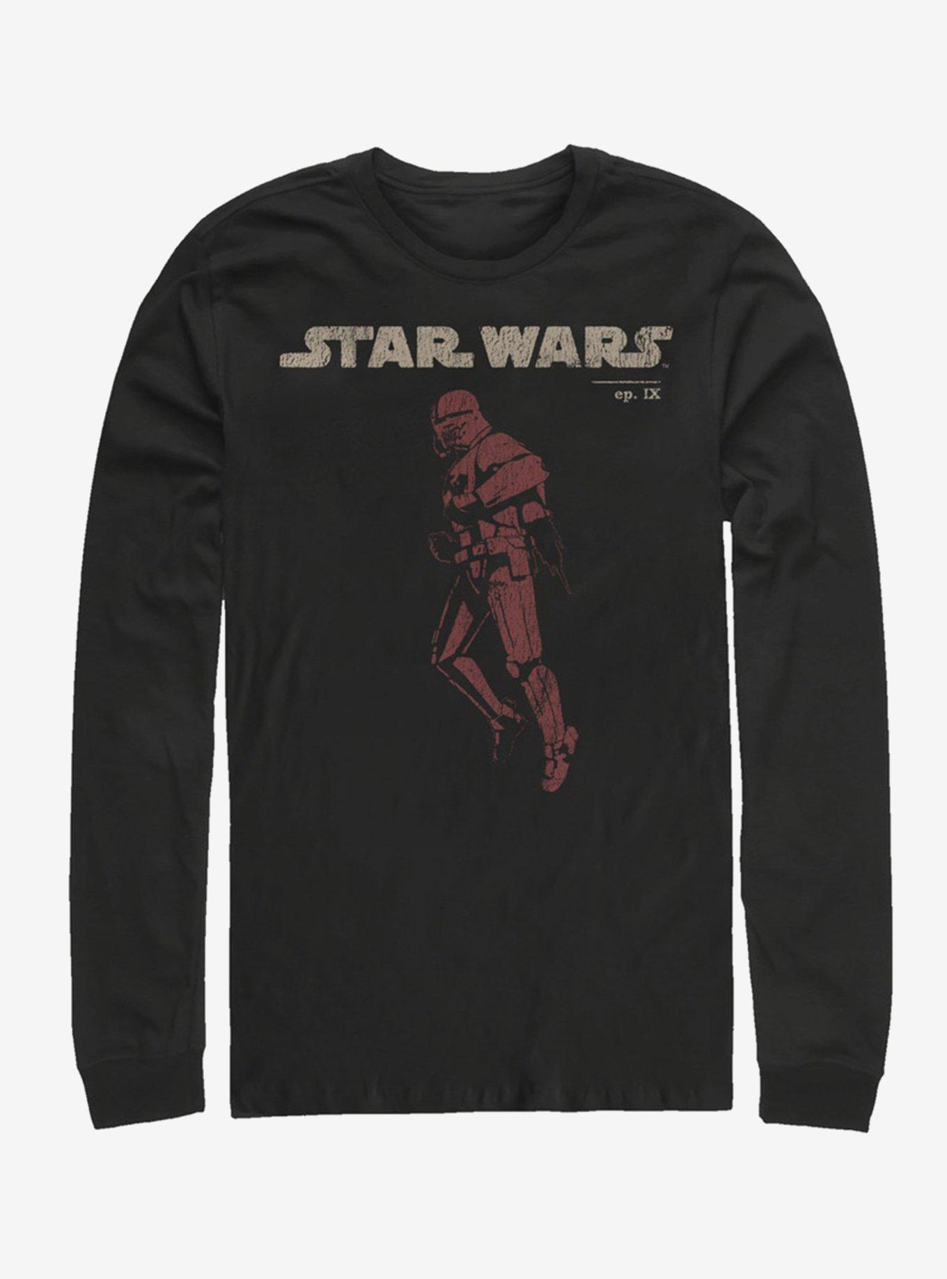 Star Wars Episode IX The Rise Of Skywalker Jet Red Long-Sleeve T-Shirt, BLACK, hi-res