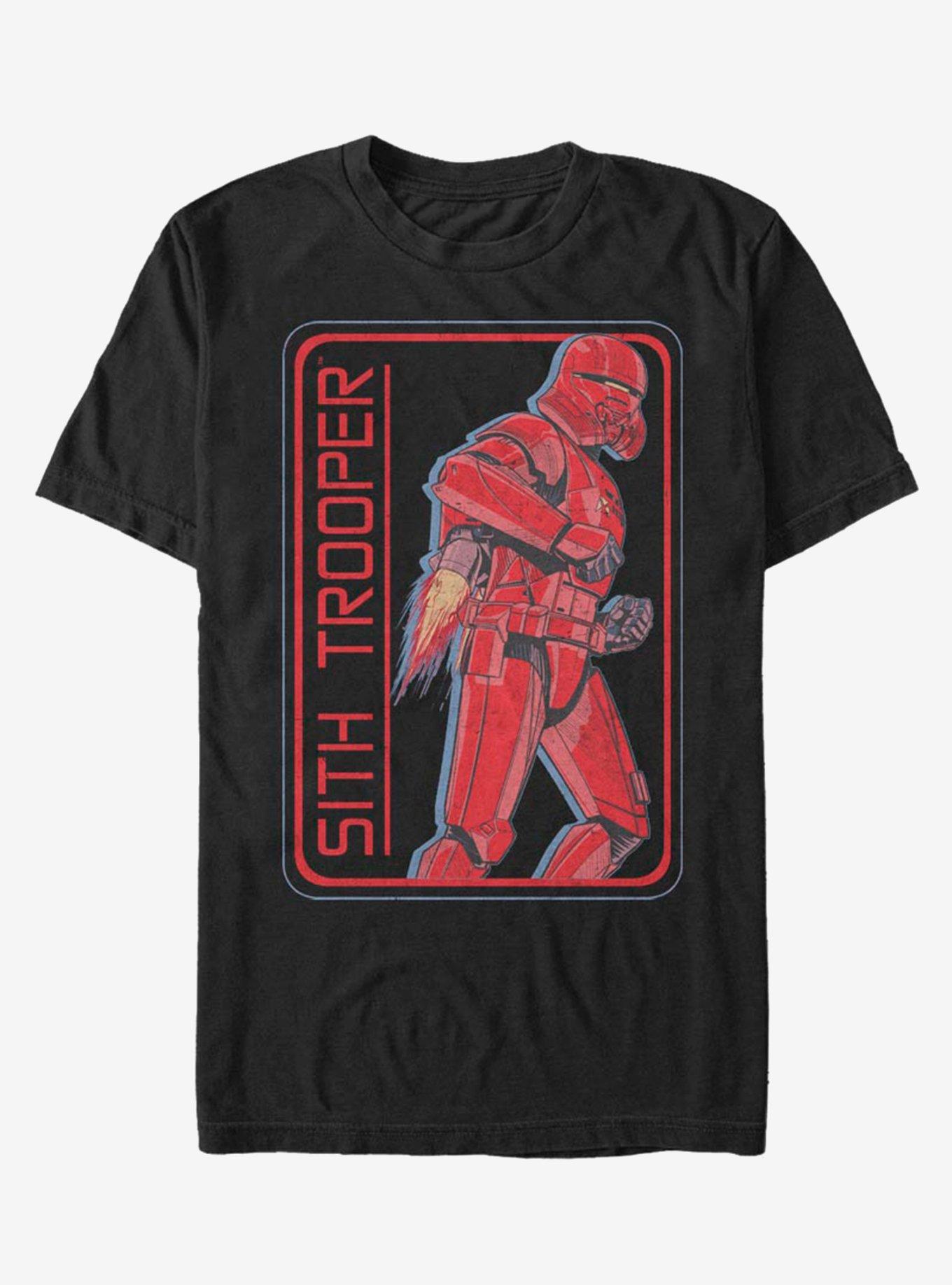 Star Wars Episode IX The Rise Of Skywalker Retro Sith Trooper T-Shirt, BLACK, hi-res