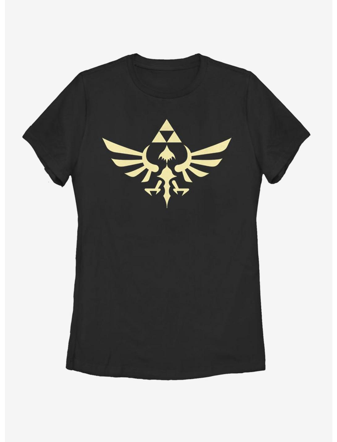 Nintendo Zelda Triumphant Triforce Womens T-Shirt, BLACK, hi-res