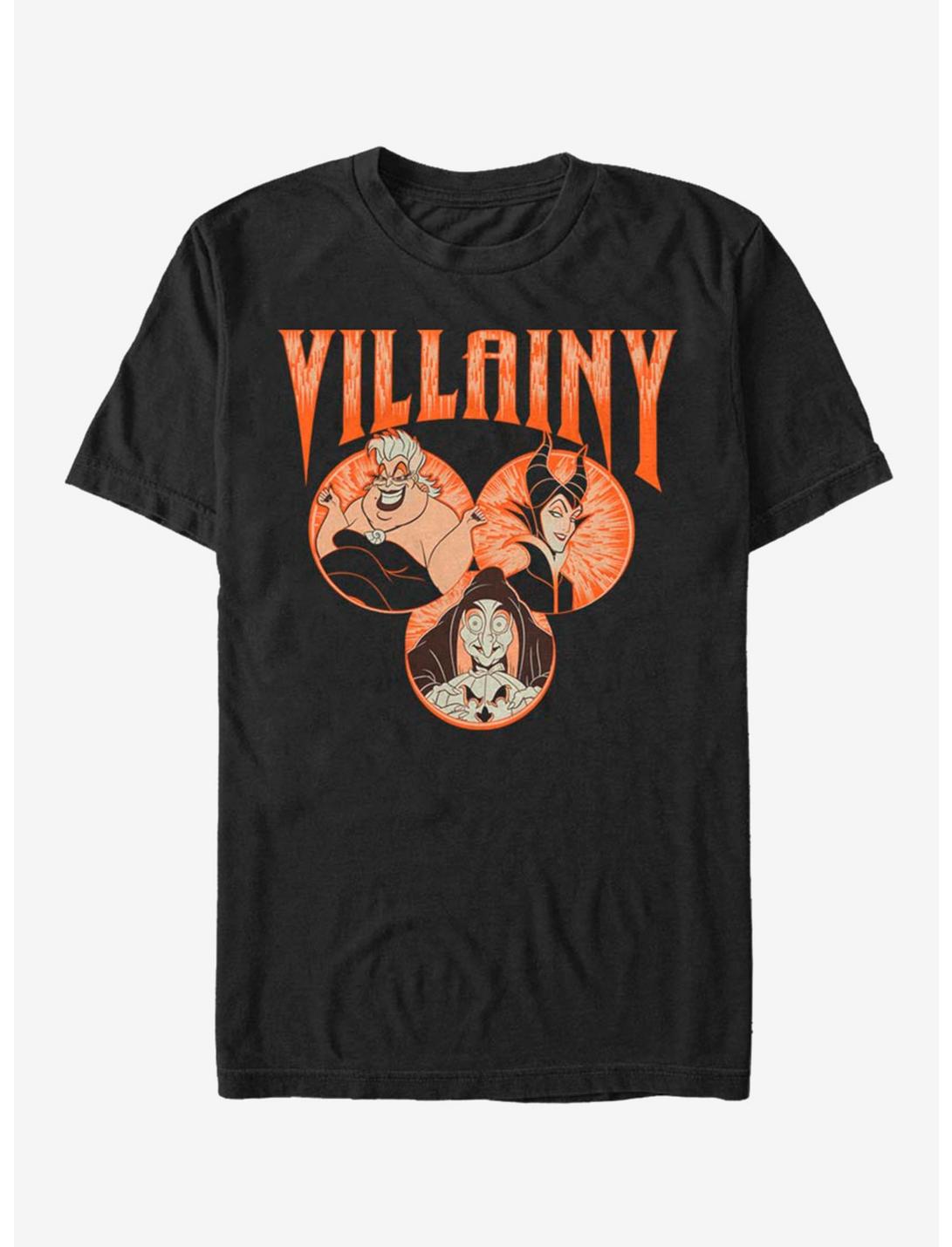 Disney Villains Villainy Circle T-Shirt, BLACK, hi-res