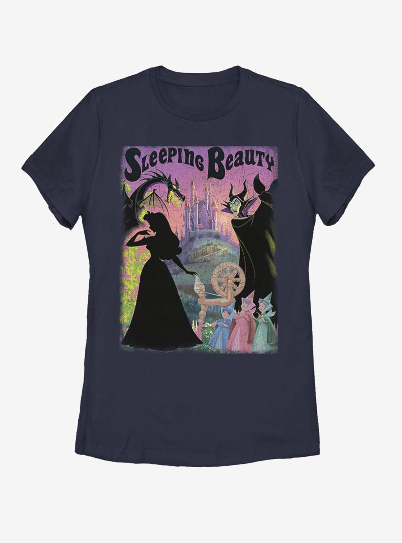 Disney Sleeping Beauty Classic Poster Womens T-Shirt