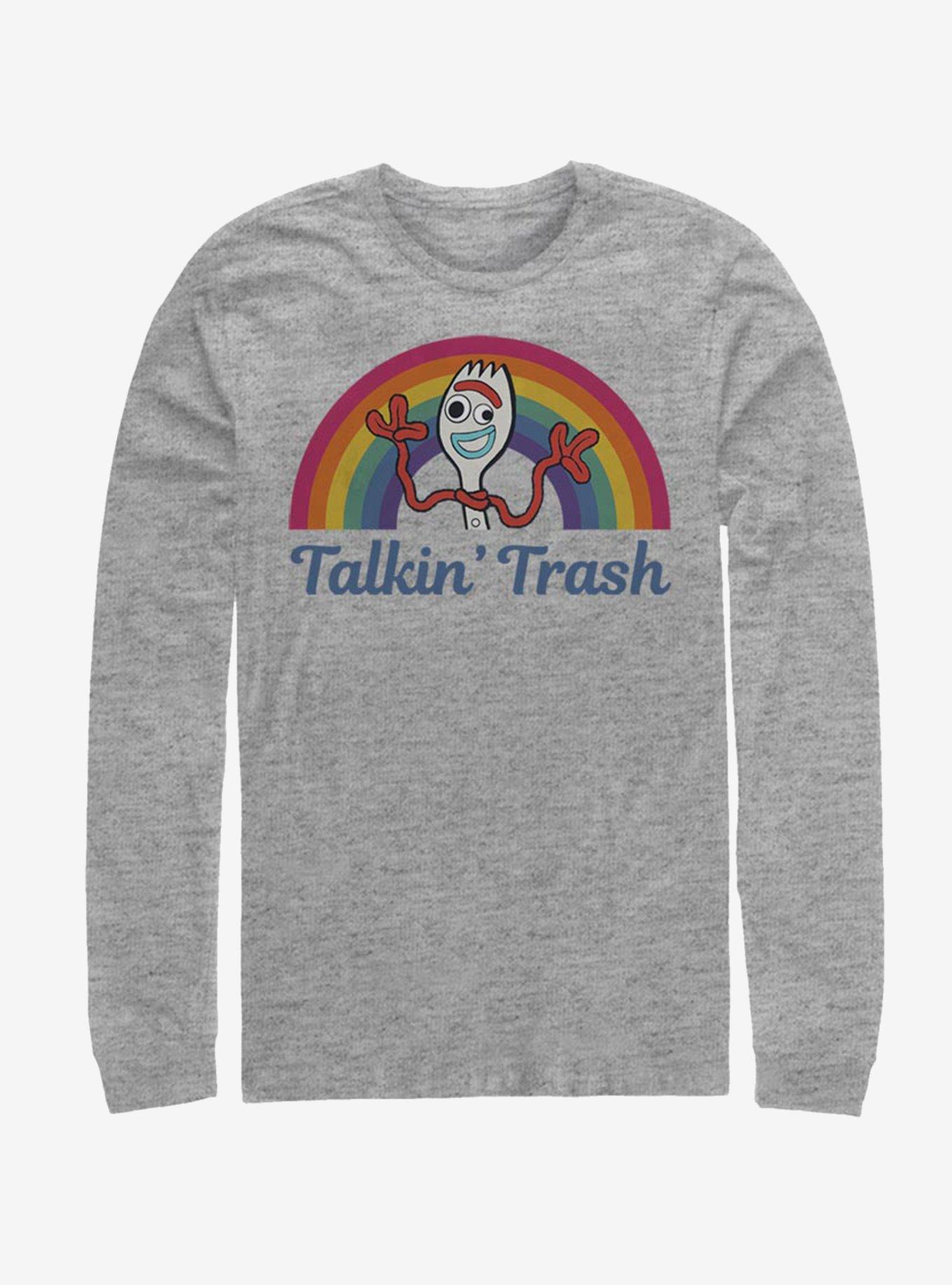 Disney Pixar Toy Story 4 Talkin' Trash Long-Sleeve T-Shirt, ATH HTR, hi-res