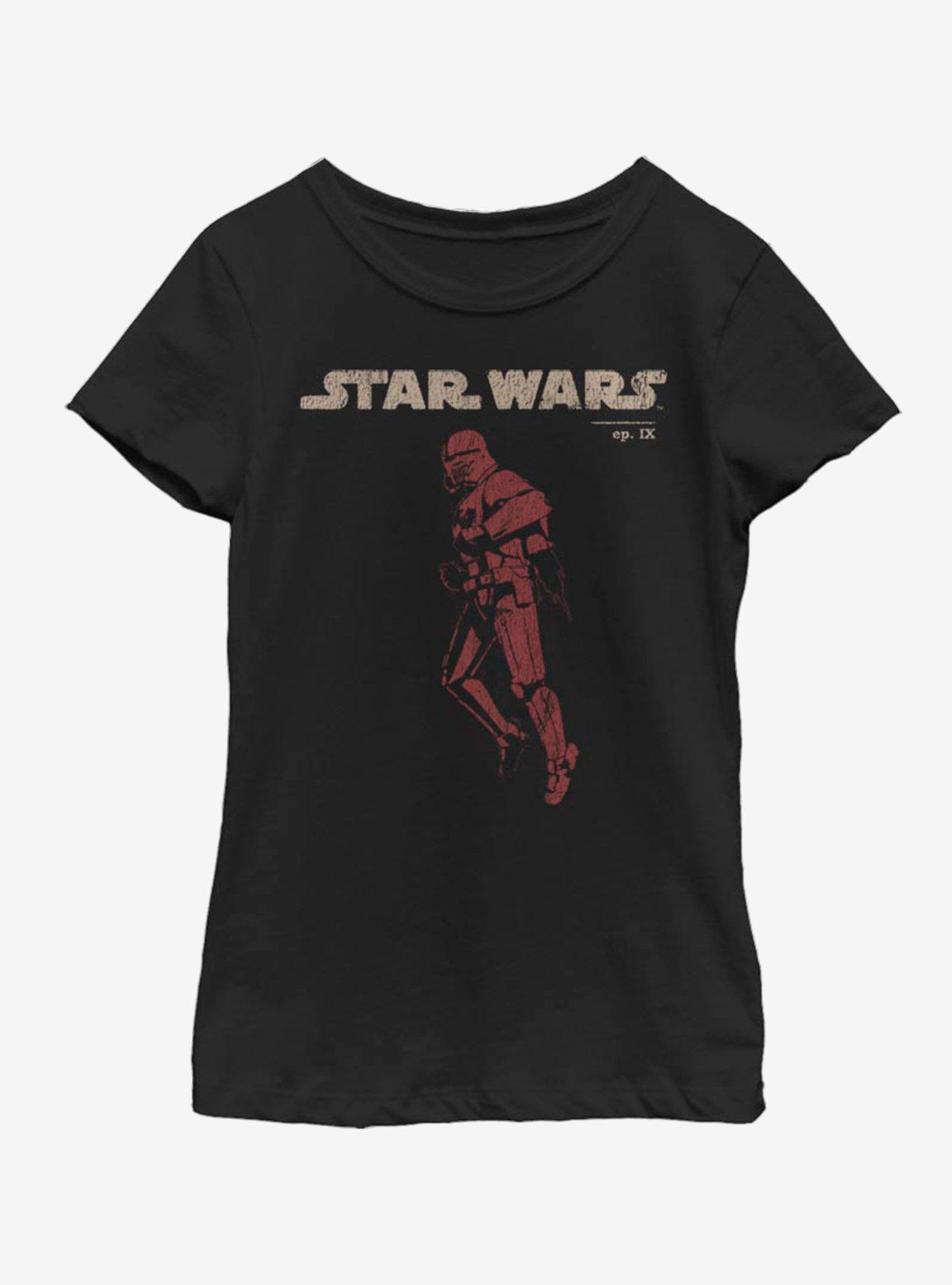 Star Wars The Rise Of Skywalker Jet Red Youth Girls T-Shirt, , hi-res