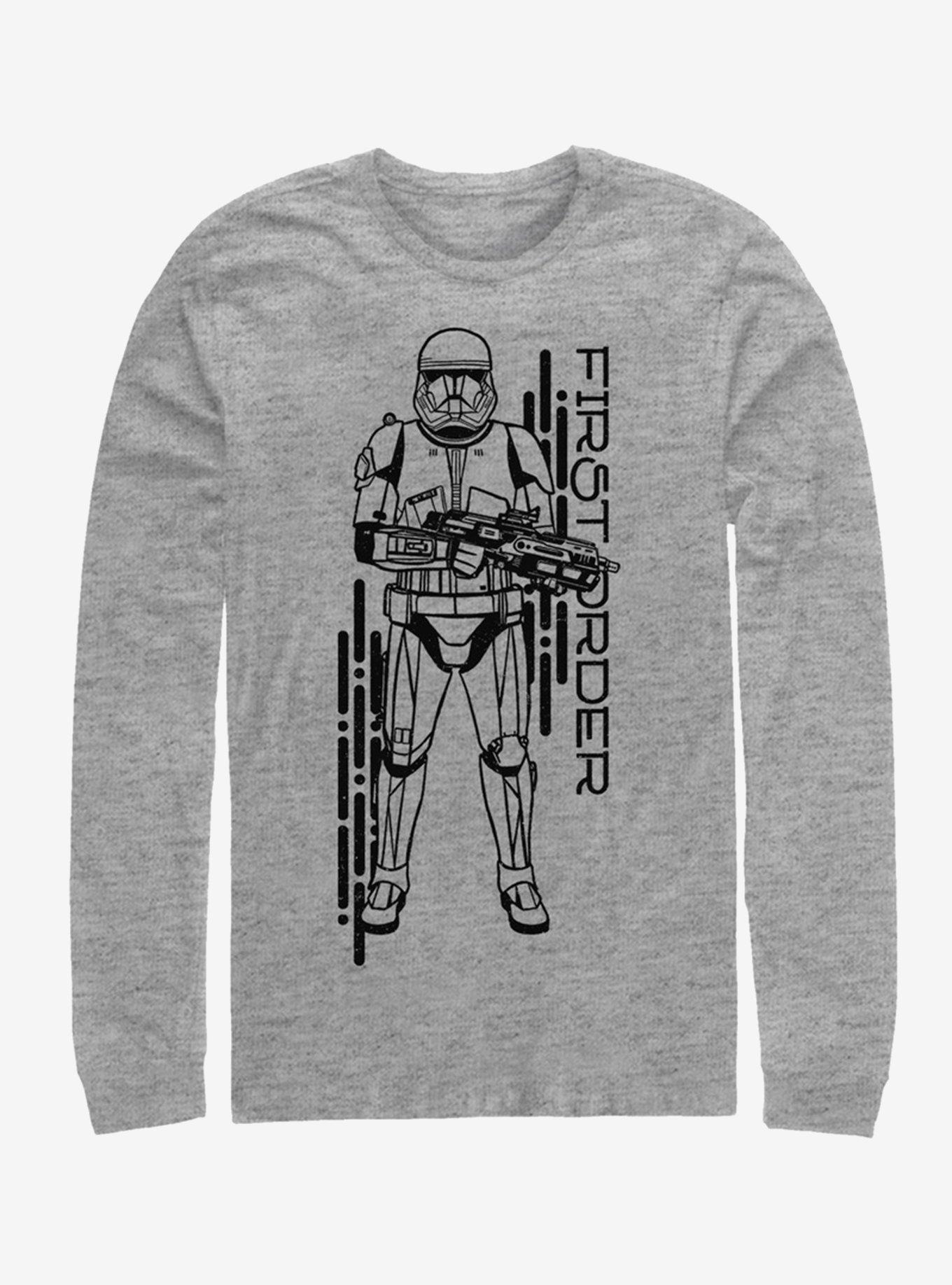 Star Wars Episode IX The Rise Of Skywalker Project Red Long-Sleeve T-Shirt, ATH HTR, hi-res
