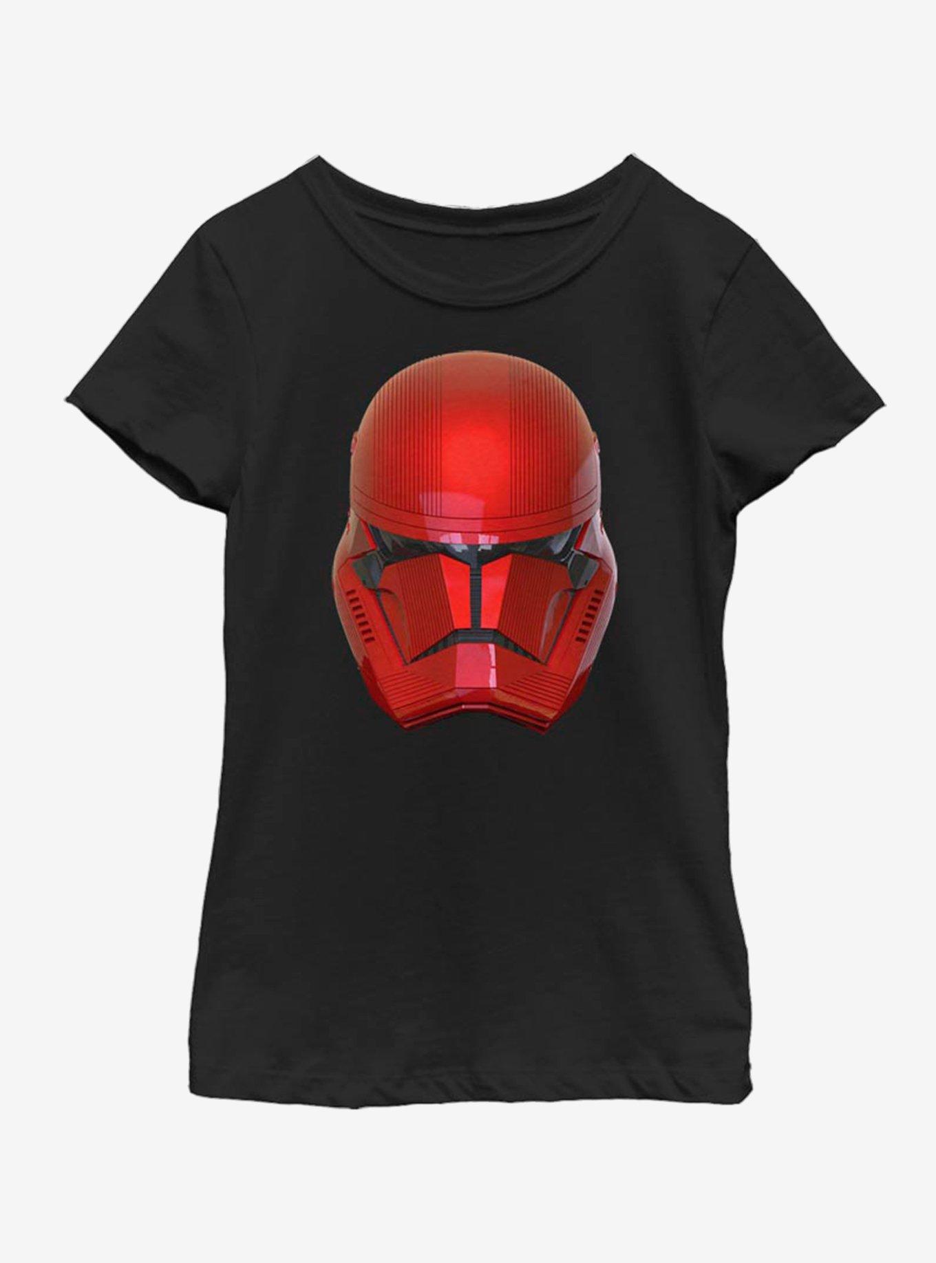 Star Wars The Rise Of Skywalker Red Helm Youth Girls T-Shirt, , hi-res