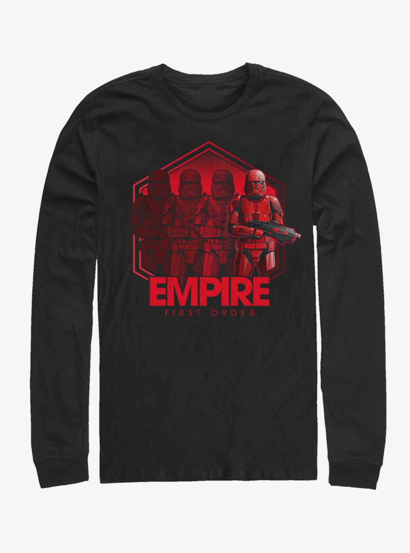 Star Wars Episode IX The Rise Of Skywalker Red Troop Four Long-Sleeve T-Shirt, BLACK, hi-res