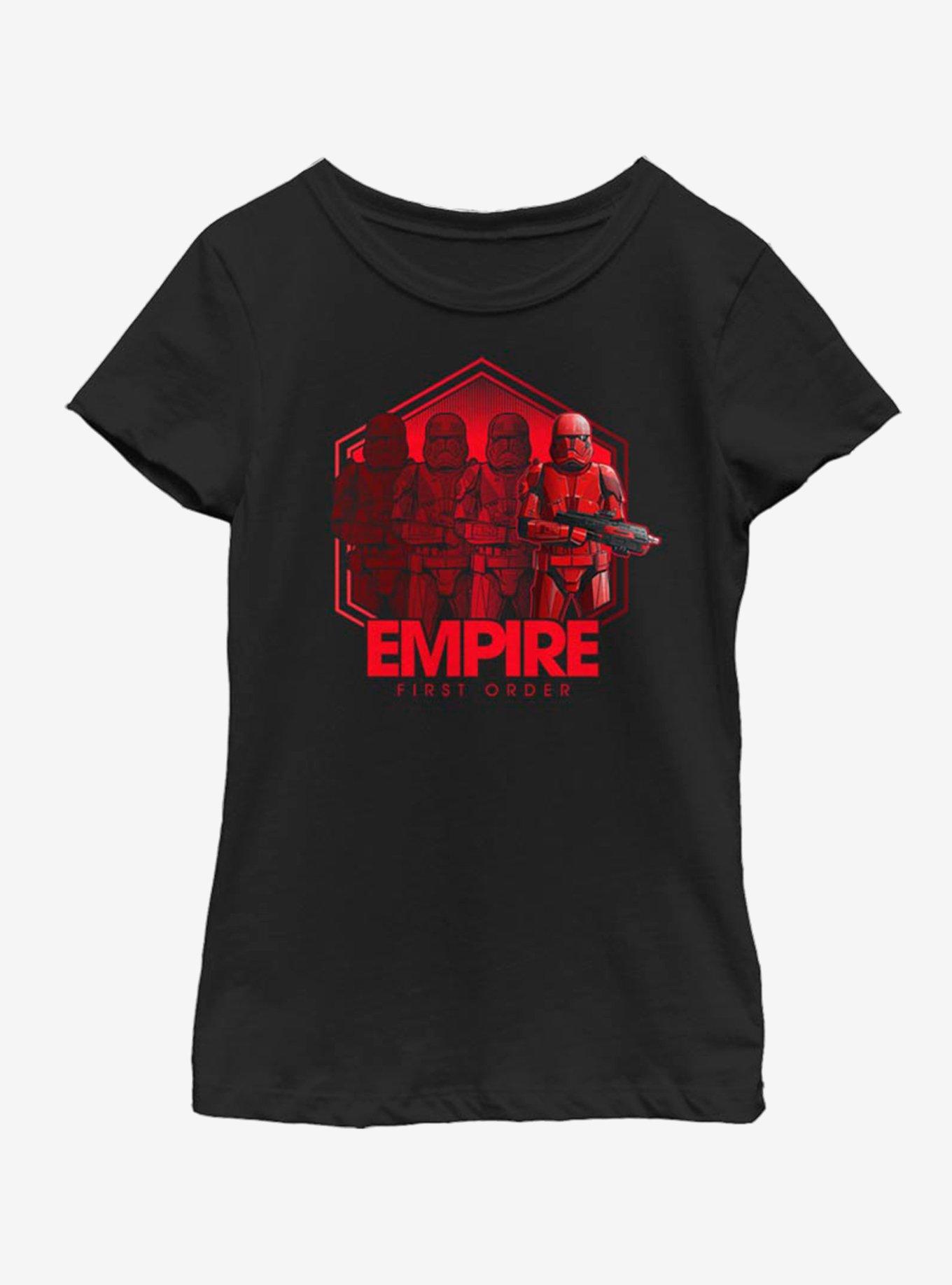 Star Wars The Rise Of Skywalker Red Troop Four Youth Girls T-Shirt, , hi-res