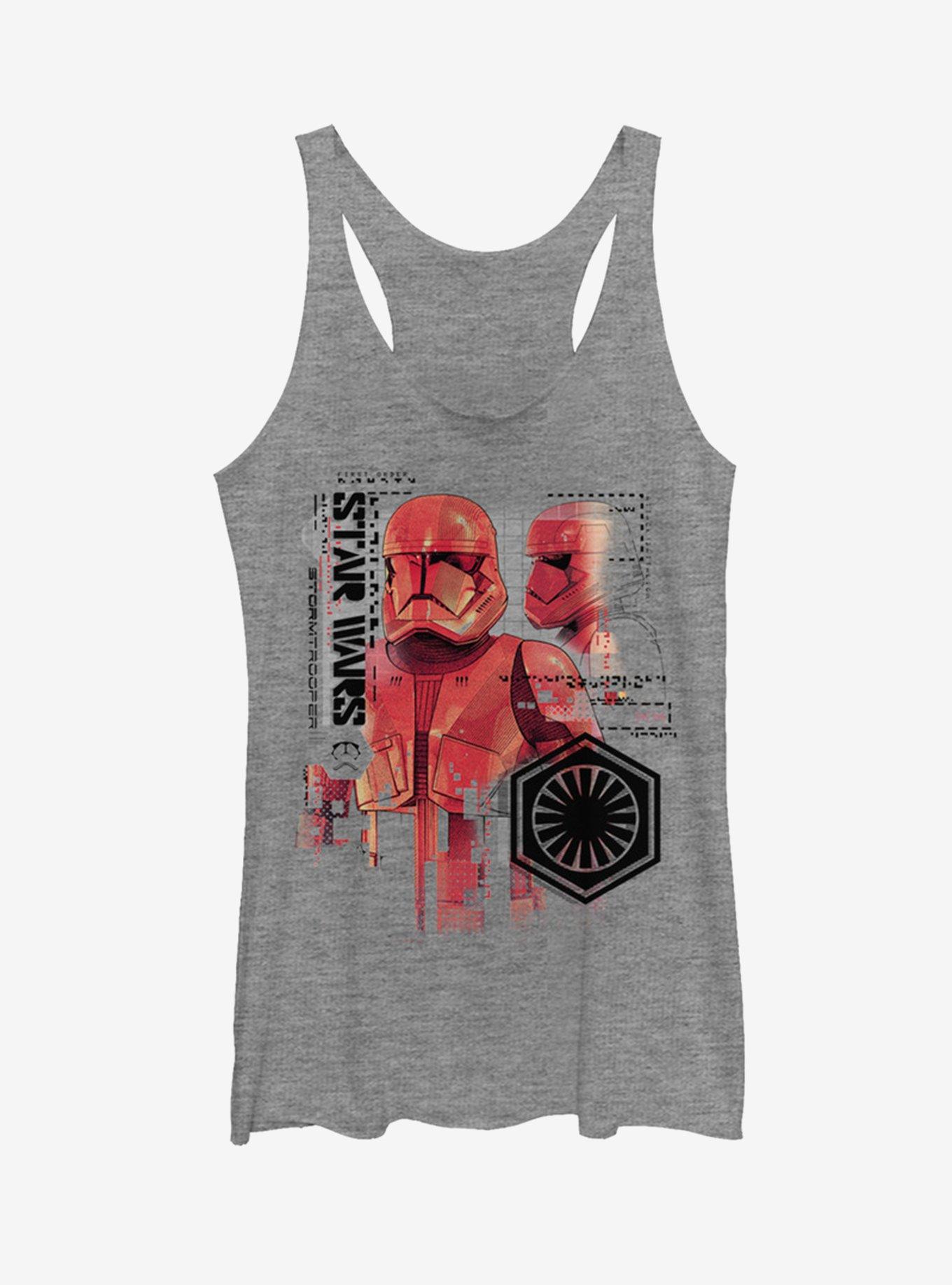 Star Wars Episode IX The Rise Of Skywalker Red Trooper Schematic Womens Tank Top, , hi-res