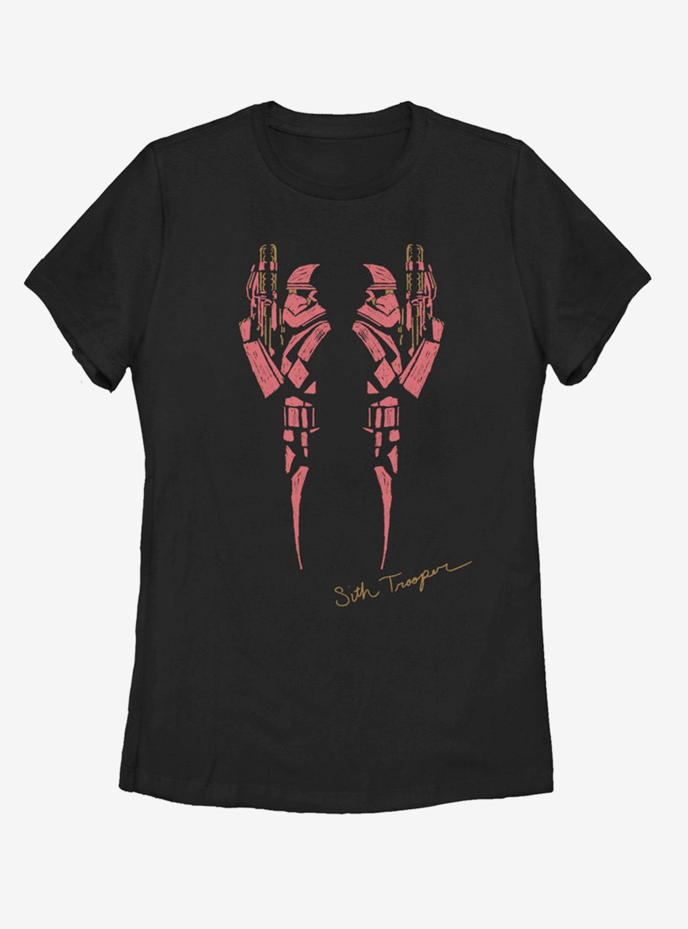 Star Wars Episode IX The Rise Of Skywalker Red Trooper Womens T-Shirt, BLACK, hi-res