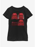Star Wars The Rise Of Skywalker Sith Trooper Youth Girls T-Shirt, BLACK, hi-res