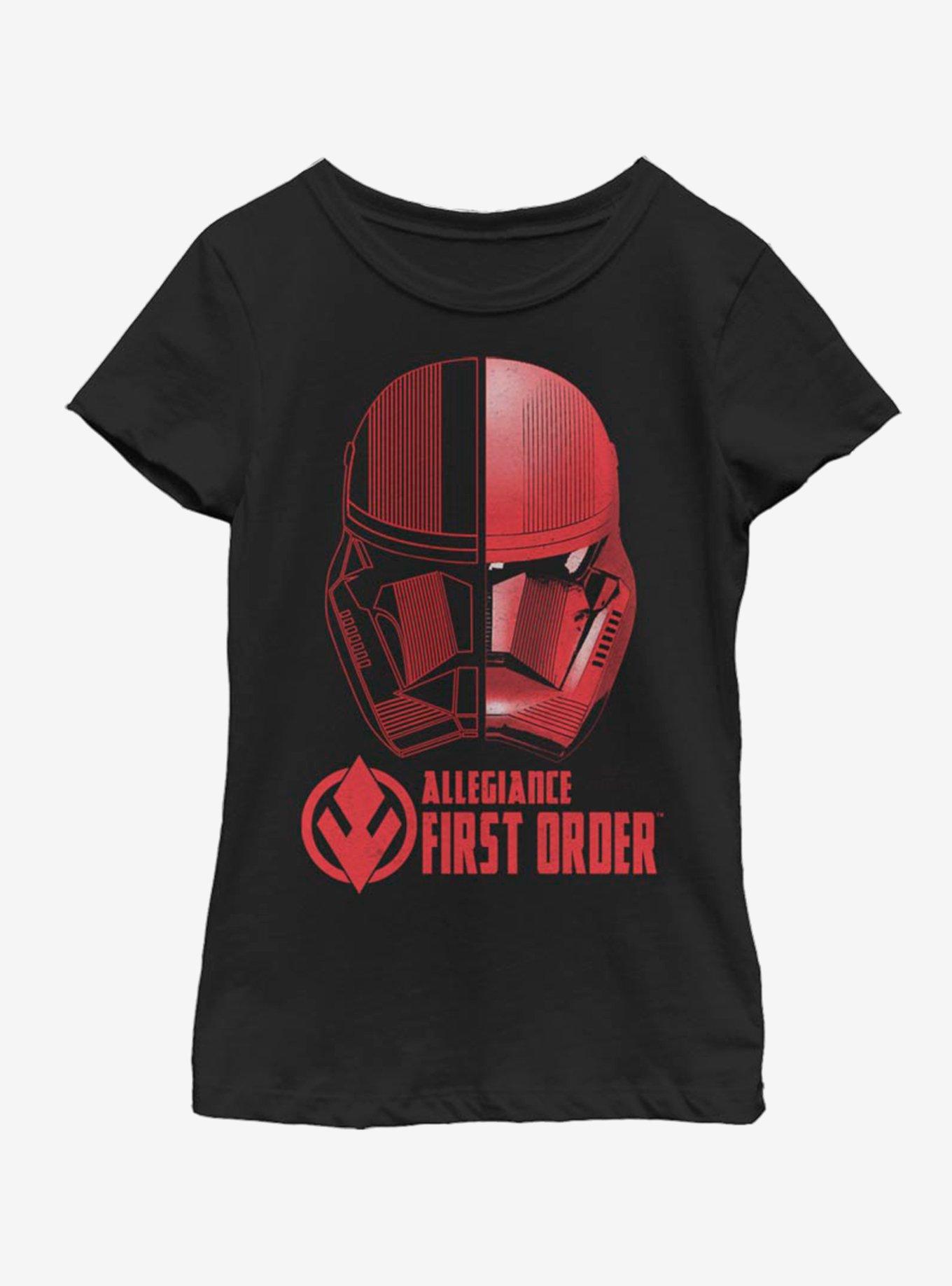 Star Wars The Rise Of Skywalker Split Sith Trooper Youth Girls T-Shirt, BLACK, hi-res