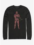 Star Wars Episode IX The Rise Of Skywalker Red Trooper Long-Sleeve T-Shirt, BLACK, hi-res
