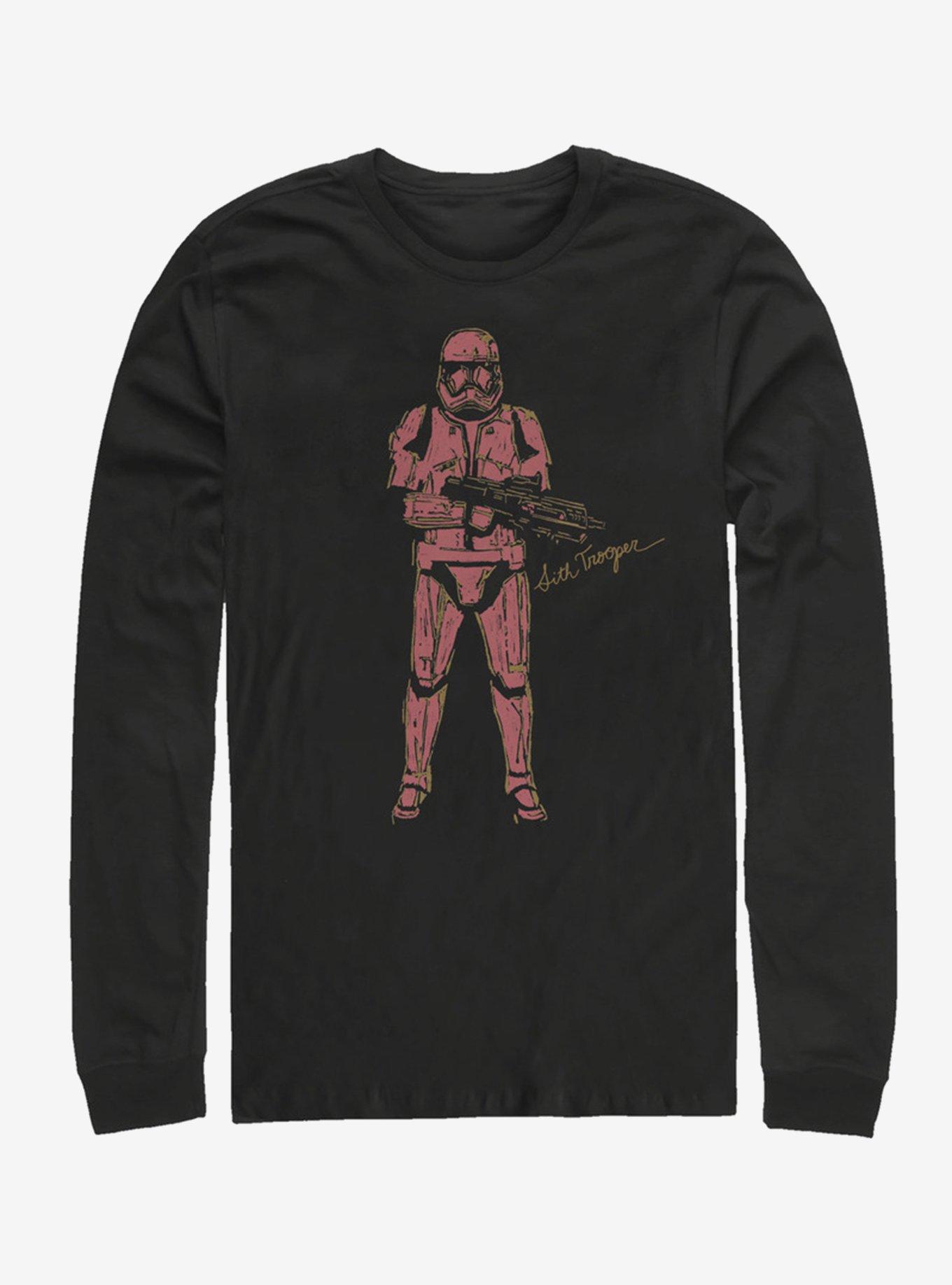 Star Wars Episode IX The Rise Of Skywalker Red Trooper Long-Sleeve T-Shirt, BLACK, hi-res