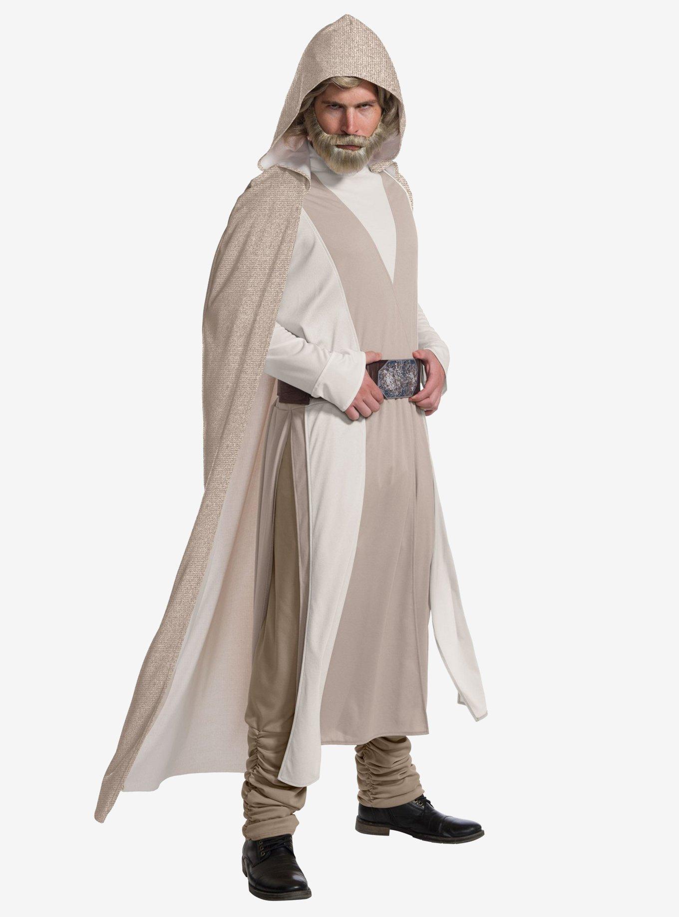 Star Wars Episode Viii Star Wars The Last Jedi Deluxe Men's Luke Skywalker Costume, MULTICOLOR, hi-res