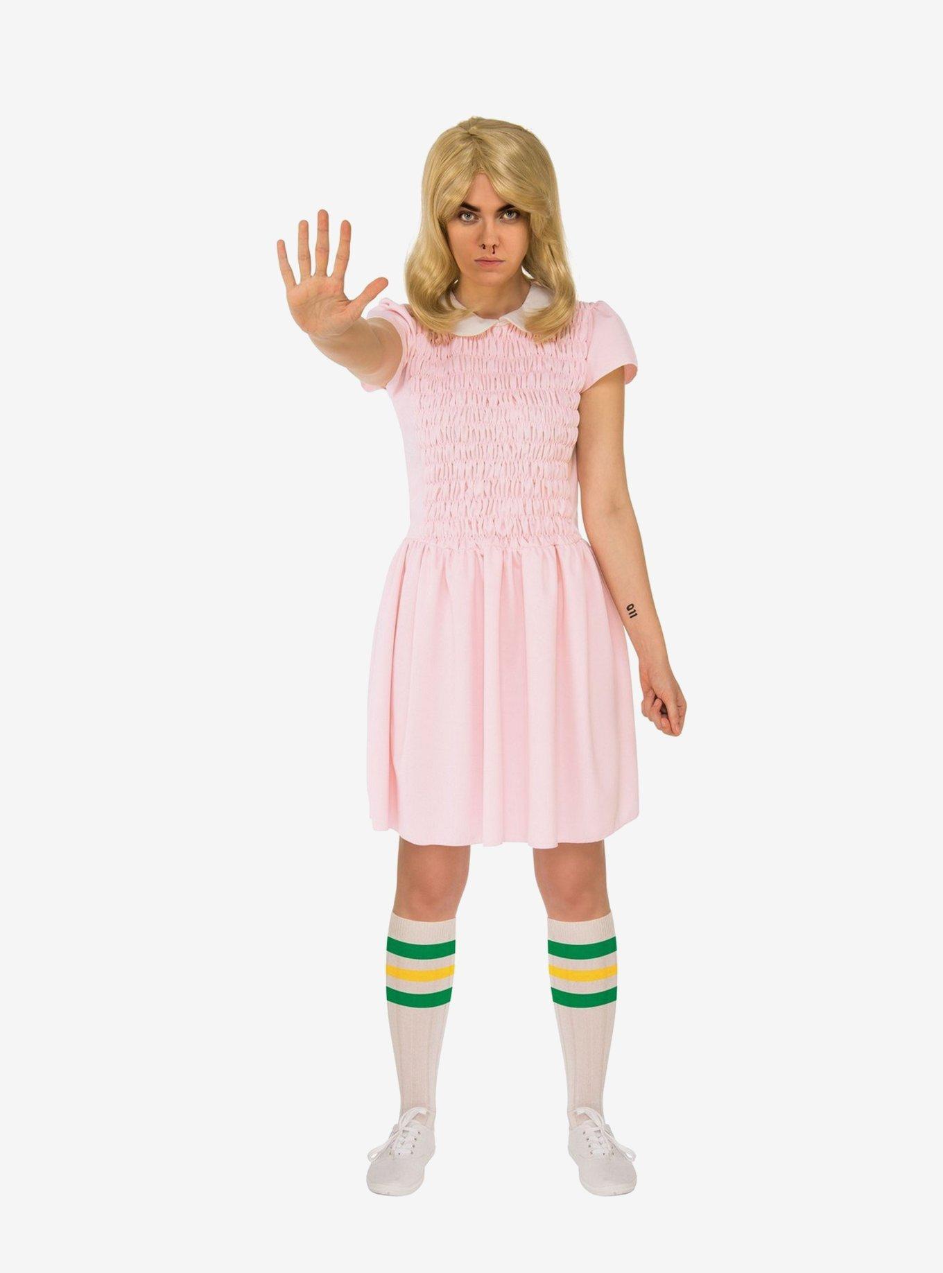 Stranger Things Eleven's Dress Short Sleeves, PINK, hi-res