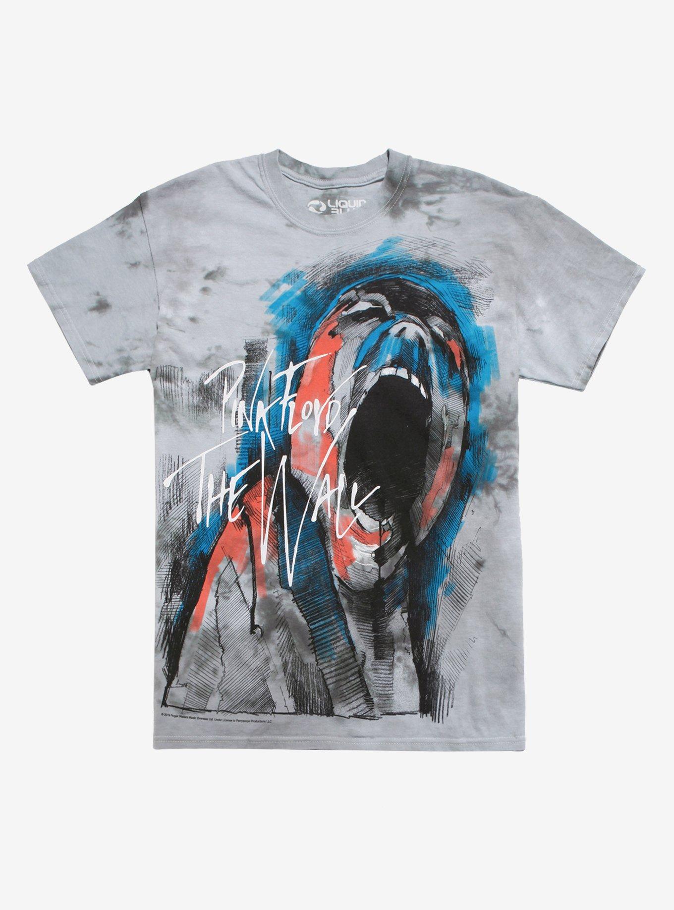 Pink Floyd The Wall Tie-Dye T-Shirt, GREY, hi-res