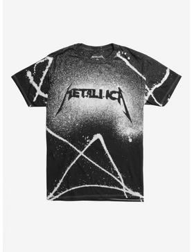 Plus Size Metallica Stencil Print T-Shirt, , hi-res
