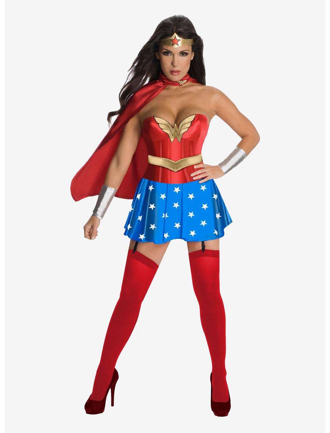 DC Comics Wonder Woman Corset, BLUE  RED, hi-res