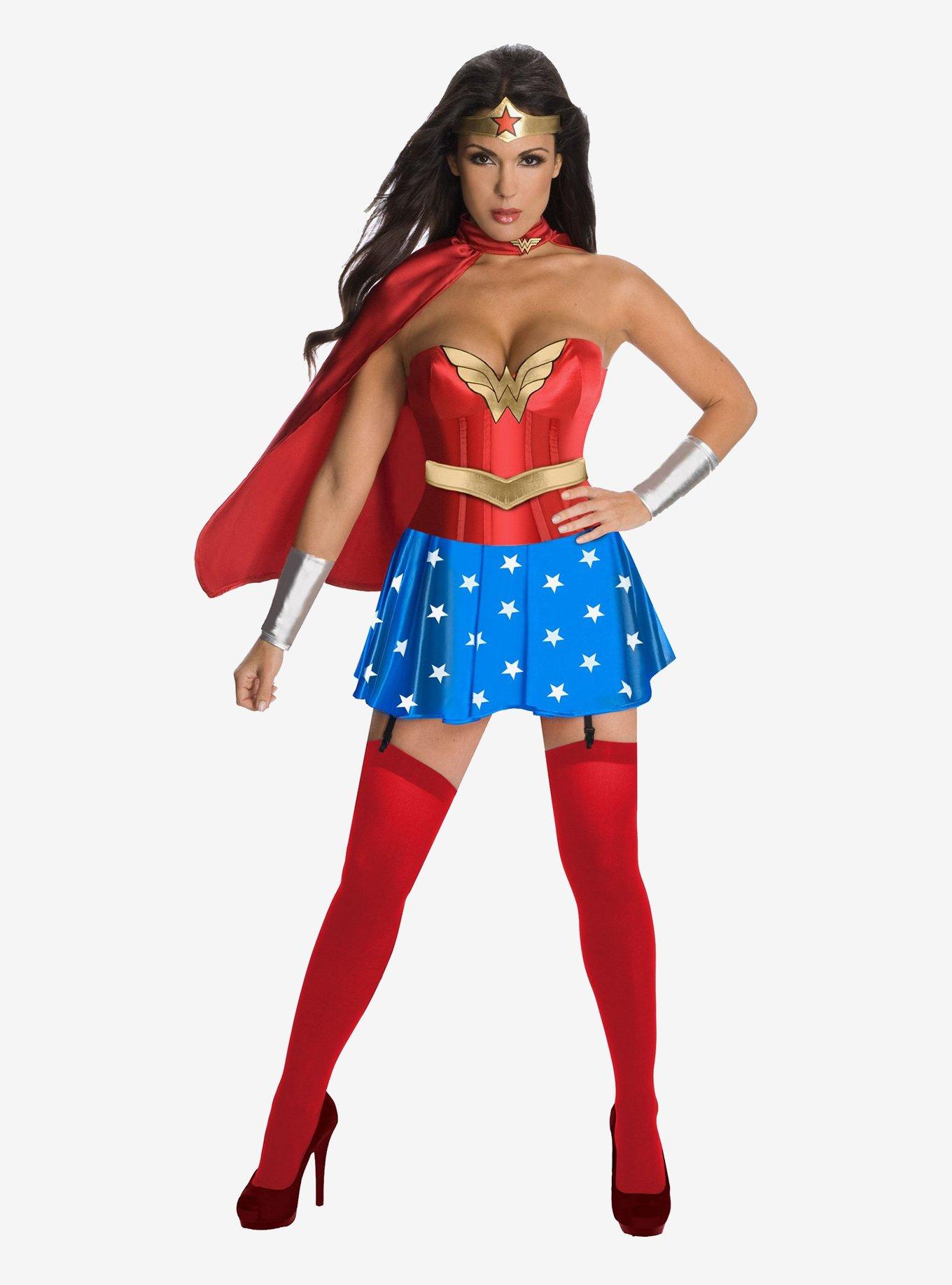 DC Comics Wonder Woman Corset, BLUE  RED, hi-res