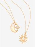 Sun Moon Opal Best Friend Necklace Set, , hi-res