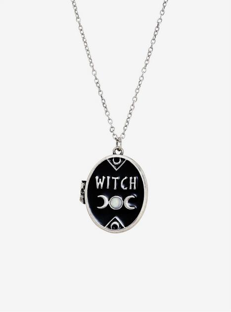 Witch Locket Necklace | Hot Topic
