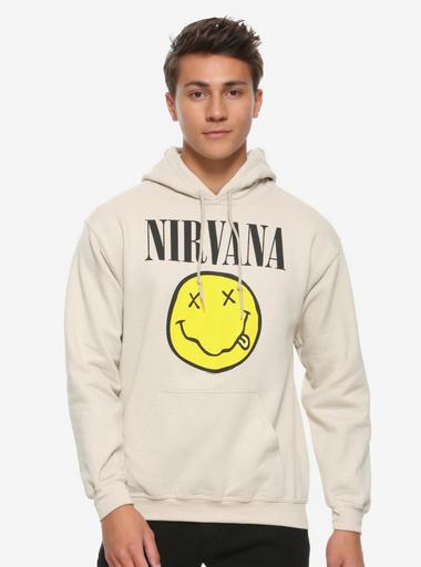 Nirvana Smiley Hoodie | Hot Topic