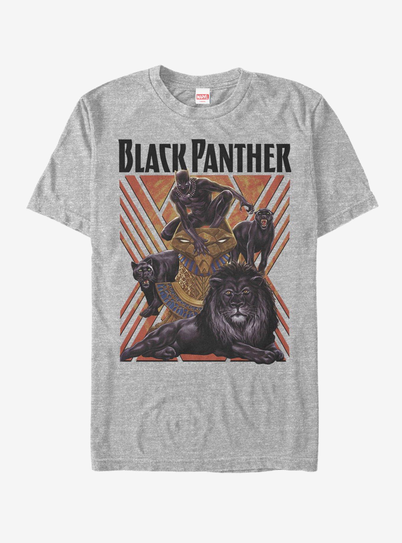 Marvel Black Panther Panthers of Black T-Shirt, ATH HTR, hi-res
